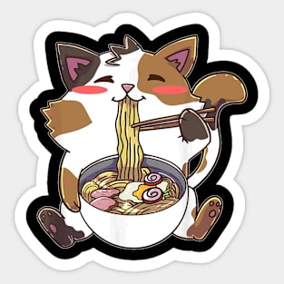 Cat Anime Ra Bowl Kawaii Neko Sticker